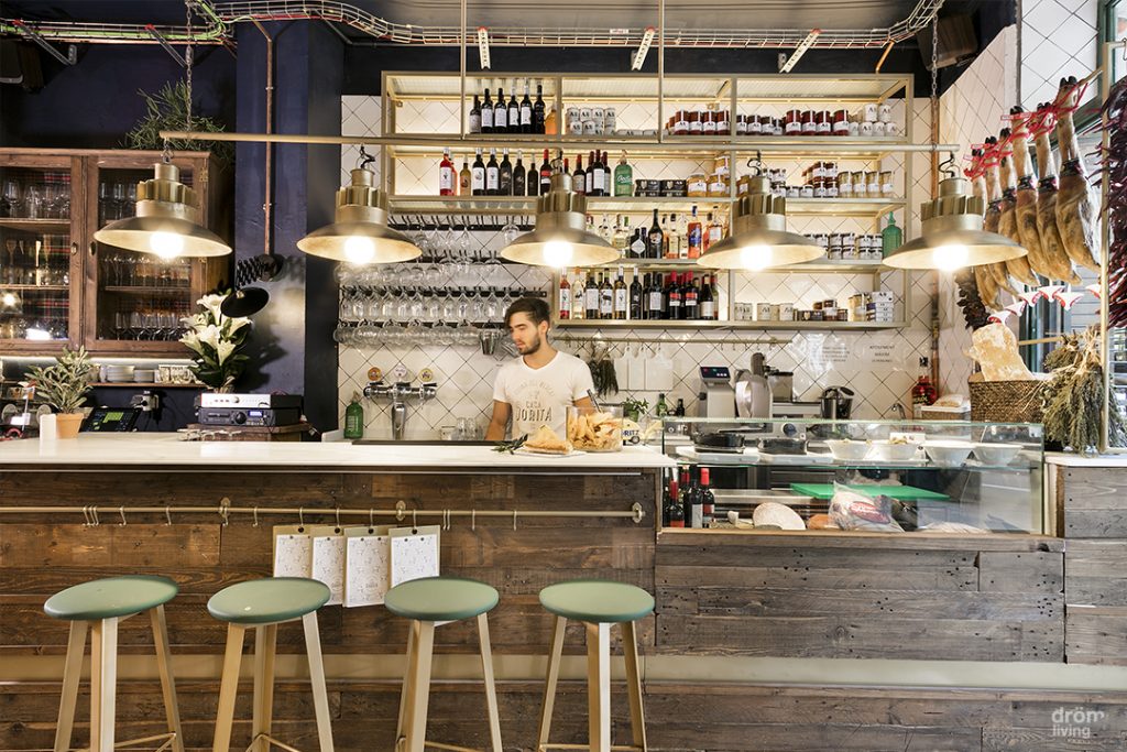 00 barra de bar madera y mostrador cristal decoracion old stones